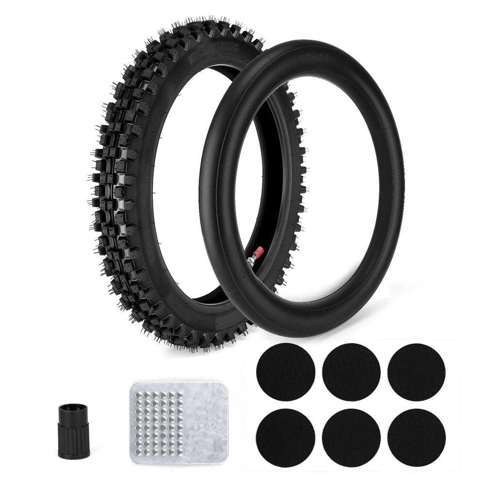 Lucky Seven front tire mounted on wheel for rugged off-road grip