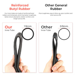 LUCK4U inner tube shows compatibility with 255x80 scooter tire