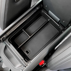 LUCKEASY ABS and PVC mat set for Santa Fe keeps the console tidy.