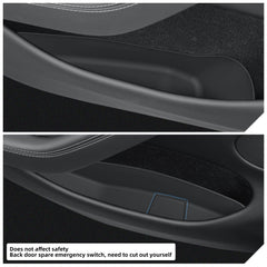 Luckeasy door side storage for Model Y rear right slot prevents clutter