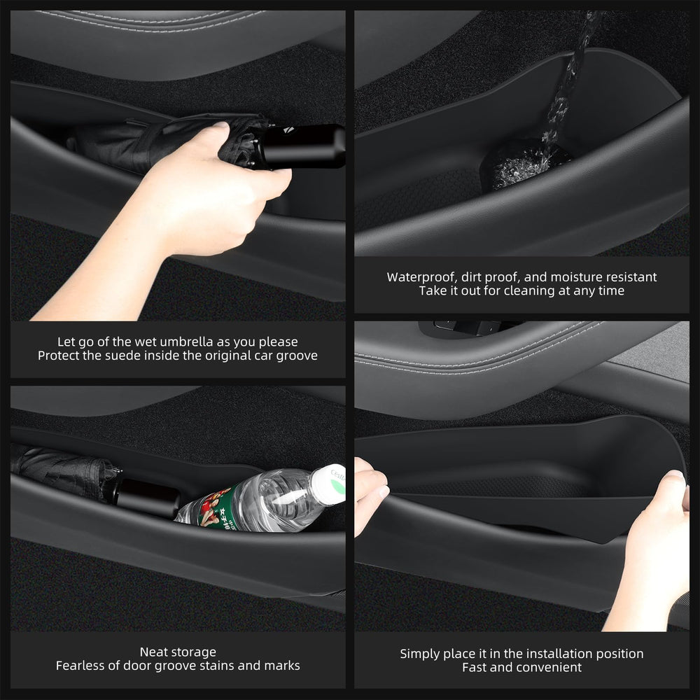 Luckeasy pocket tray in TPE resists spills and wipes clean