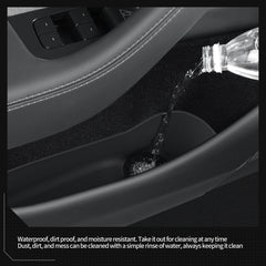 Luckeasy semi-wrap design hugs the door edge to keep dust out