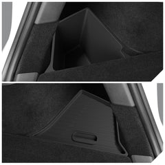 LUCKEASY installation step 1 shows press-to-fit placement in trunk.