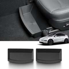 LUCKEASY underseat storage for Model Y two-piece kit keeps essentials within easy reach.