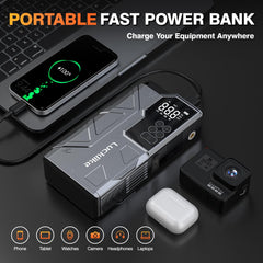 Lucklike W210 carrying case keeps accessories organized.