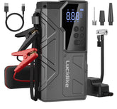 Lucklike W210 jump starter with air compressor for quick roadside starts.