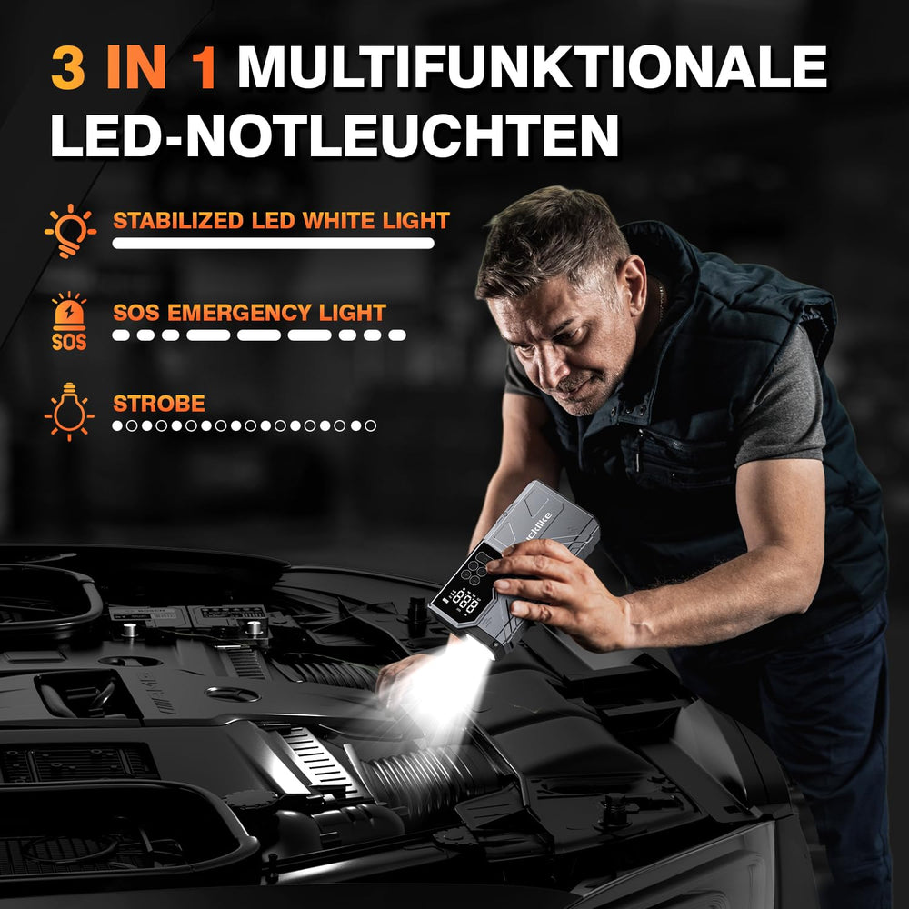 Lucklike W210 USB charging port powers devices on the go.