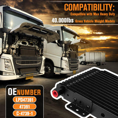 Lucky Seven 40k cooler side view shows slim profile for truck installation.