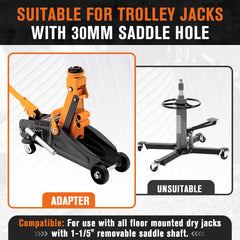 Lucky Seven double safety-chains secure loads during use.