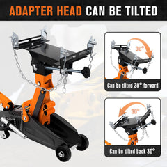 Lucky Seven steering-handle for easy transport of heavy loads.