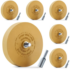 LuckyGuard decal remover wheel six-pack ready for easy graphics removal.