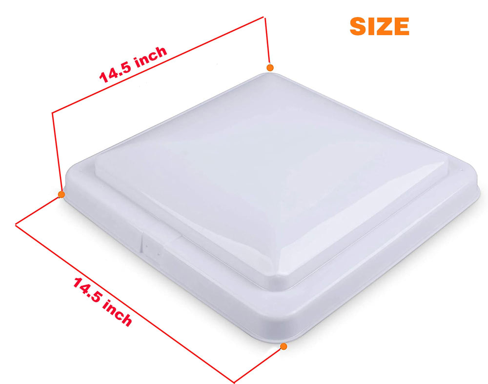 LuckySlycyc 14x14 vent cover replacement for camper, quick upgrade with secure molding
