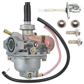 LuckySlycyc CRF50 carburetor front view for easy installation.