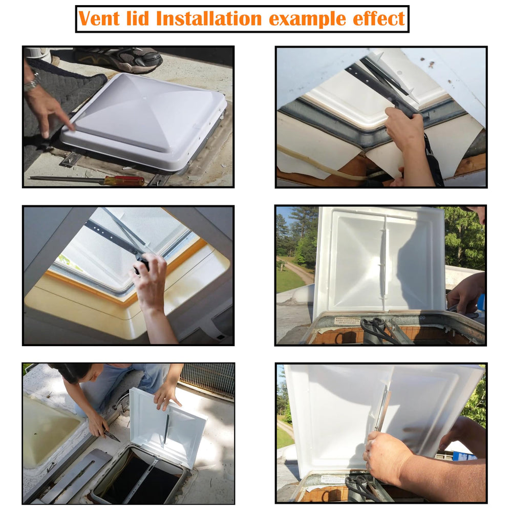 LuckySlycyc RV vent cover fits 14x14 openings for better airflow