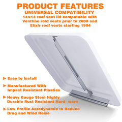 LuckySlycycyc roof vent cover enhances ventilation for trailers and campers