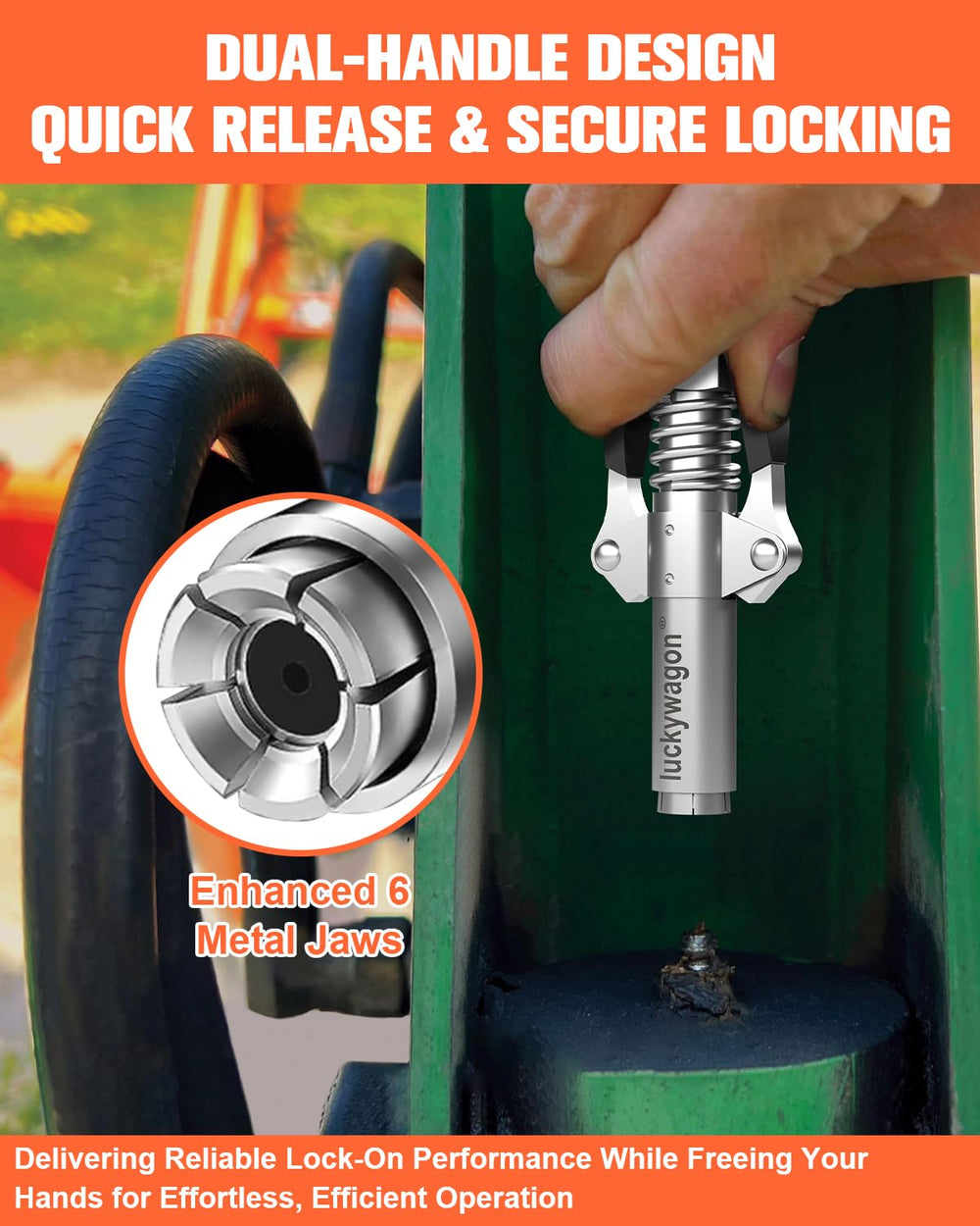 Universal 1/8 NPT fit for most grease guns and fittings.