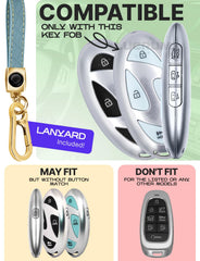 Lucrum detachable leather keychain with carabiner for easy carry and quick attachment.