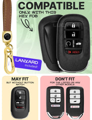 Lucrum Honda key fob cover back view showing full TPU protection
