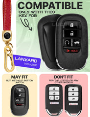 Lucrum Honda key fob cover side view showing secure, slim profile.