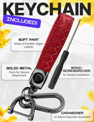 Lucrum mini screwdriver included for easy installation of the keychain