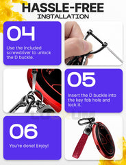 Lucrum keyfob features a sleek matte finish for better grip