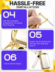 Packaging includes mini screwdriver for quick installation.