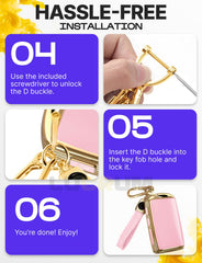 Lucrum color options and metal carabiner enable versatile carrying.