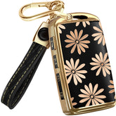 Lucrum Mazda key fob cover with Flower Vibe protects against scratches and daily wear.