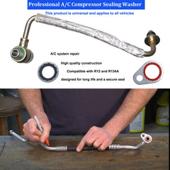 Lucstar BC-series seals image emphasizes reliable compressor-port sealing options.