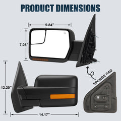 LUCTEND plug-and-play installation mirror for easy upgrading