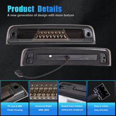 LUDARM LED 3rd brake light for Ram 4500-5500 with smoke lens boosts rear visibility