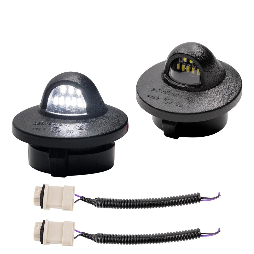 LUDARM LED license plate light assembly with even white glow for clearer plates