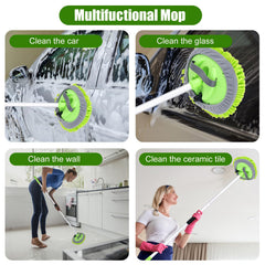 LUKCOZMO aluminum alloy pole offers durable support for steady cleaning.