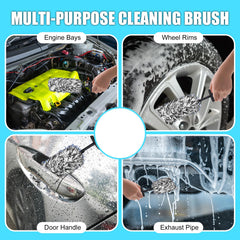 LUKCOZMO car wheels detailing brush uses ultra-fine fiber for gentle cleaning