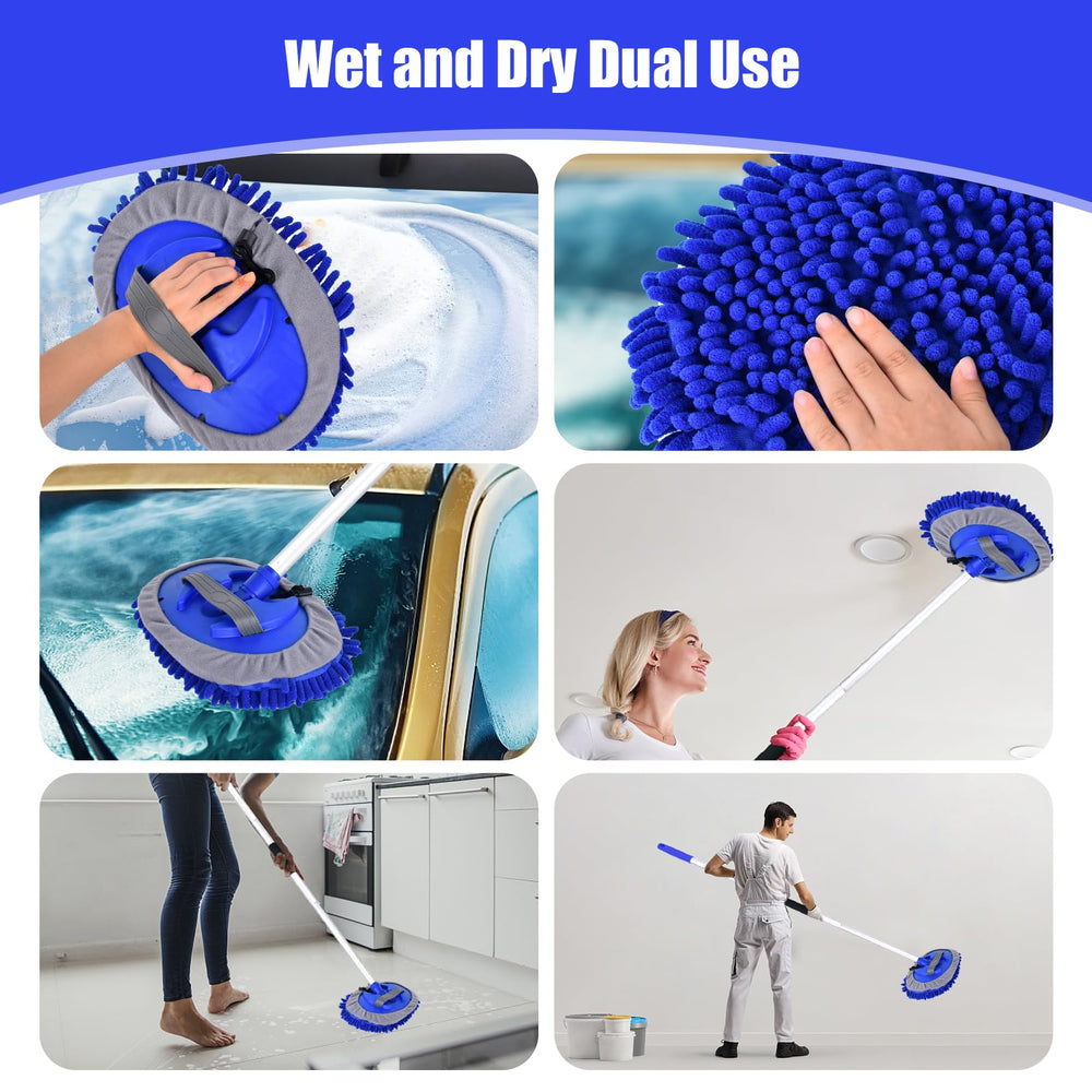 LUKCOZMO interior and exterior cleaning tools support thorough car care.