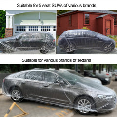 LuliKa 5-pack clear covers provide quick weather protection for cars