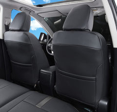 LuluDa waterproof faux leather seat cover protects against spills.