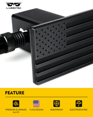 LUMENIX aluminum surface with textured metal finish for durability.