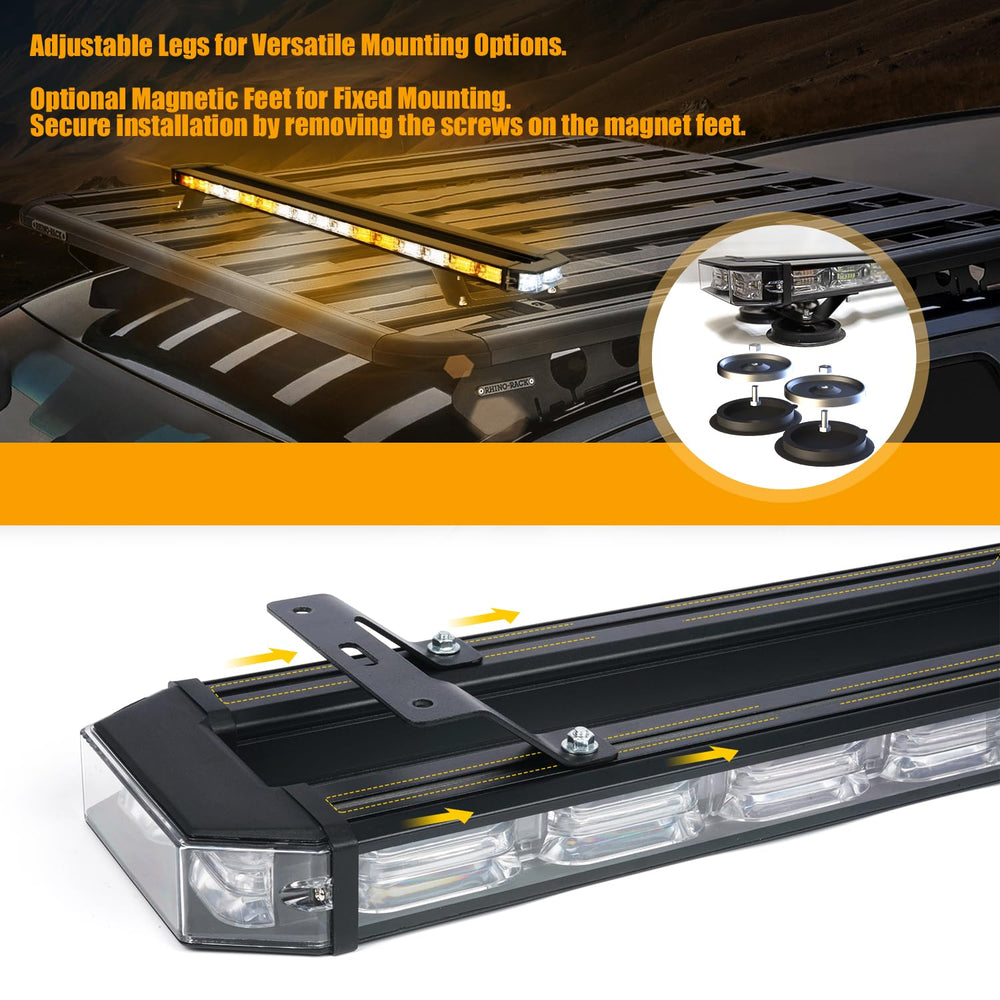 LUMENIX amber and white LED signals provide high visibility for emergencies and work