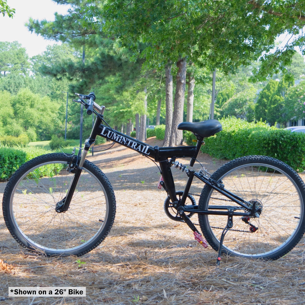 Lumintrail aluminum construction promises durability for daily rides.