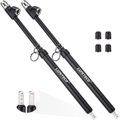 LUMITECO extended reach dual-head gauge for hard-to-reach valves, with accurate readings.