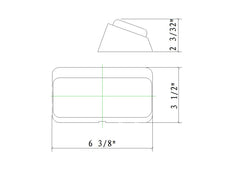 Lumitronics compact 6.5 x 3.5 x 2 inch outdoor light for RVs.