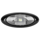 Lumitronics RV 12 inch oval light front view clear lens for porch illumination