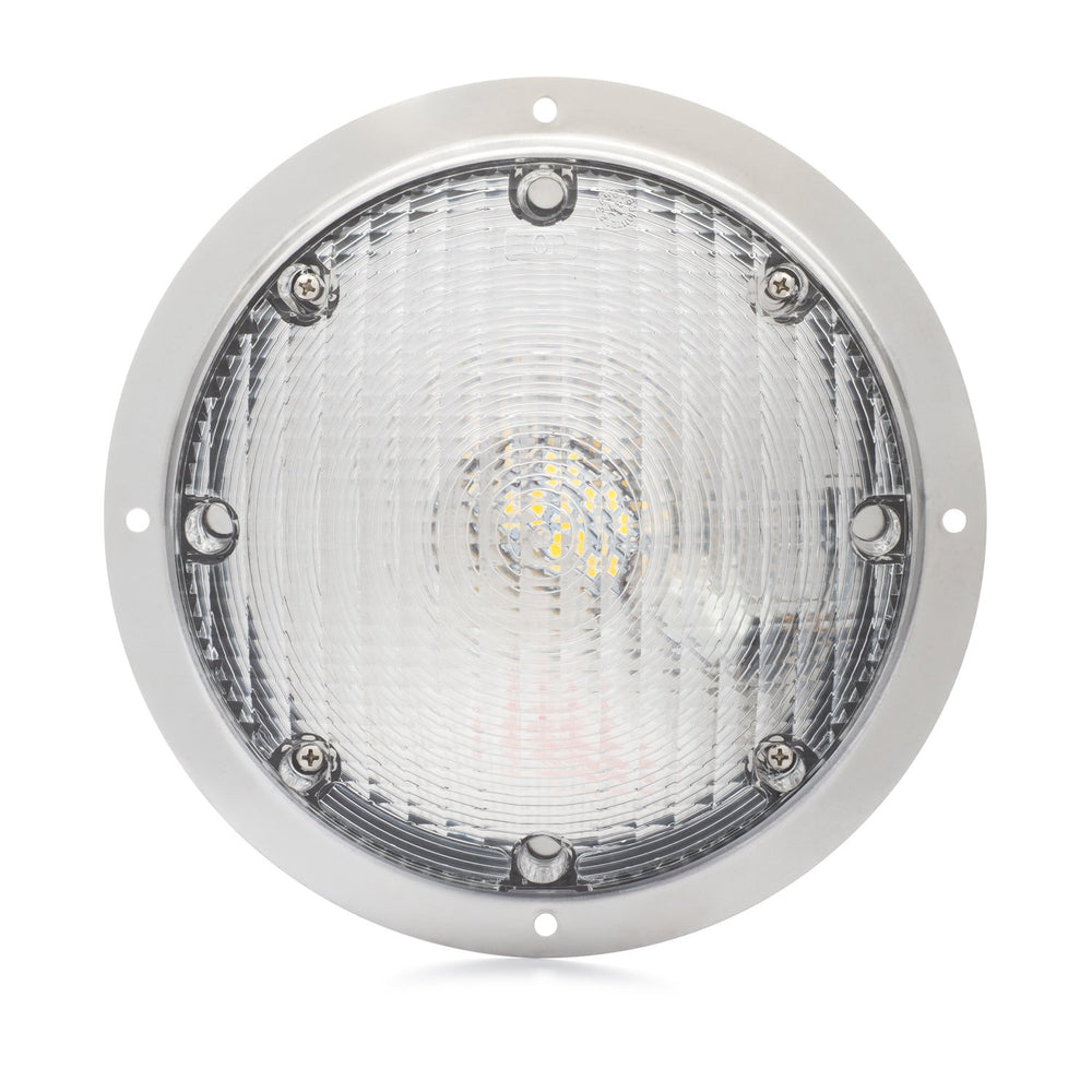 Lumitronics RV round light base for durable mounting on trailers
