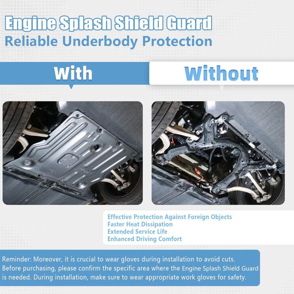 Lumlazni front drive motor protection guards against debris.