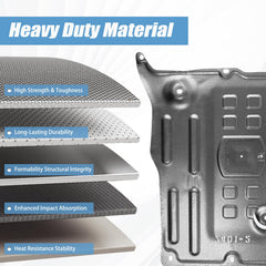 Lumlazni high-strength steel construction for rugged durability.