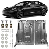 Lumlazni Model Y underbody skid plate front protects the motor from debris.