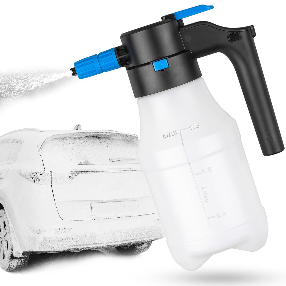 Luney 1.5L foam sprayer capacity for efficient car washing