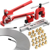 Luney brake line kit 25ft with fittings—rust-resistant zinc-plated system.