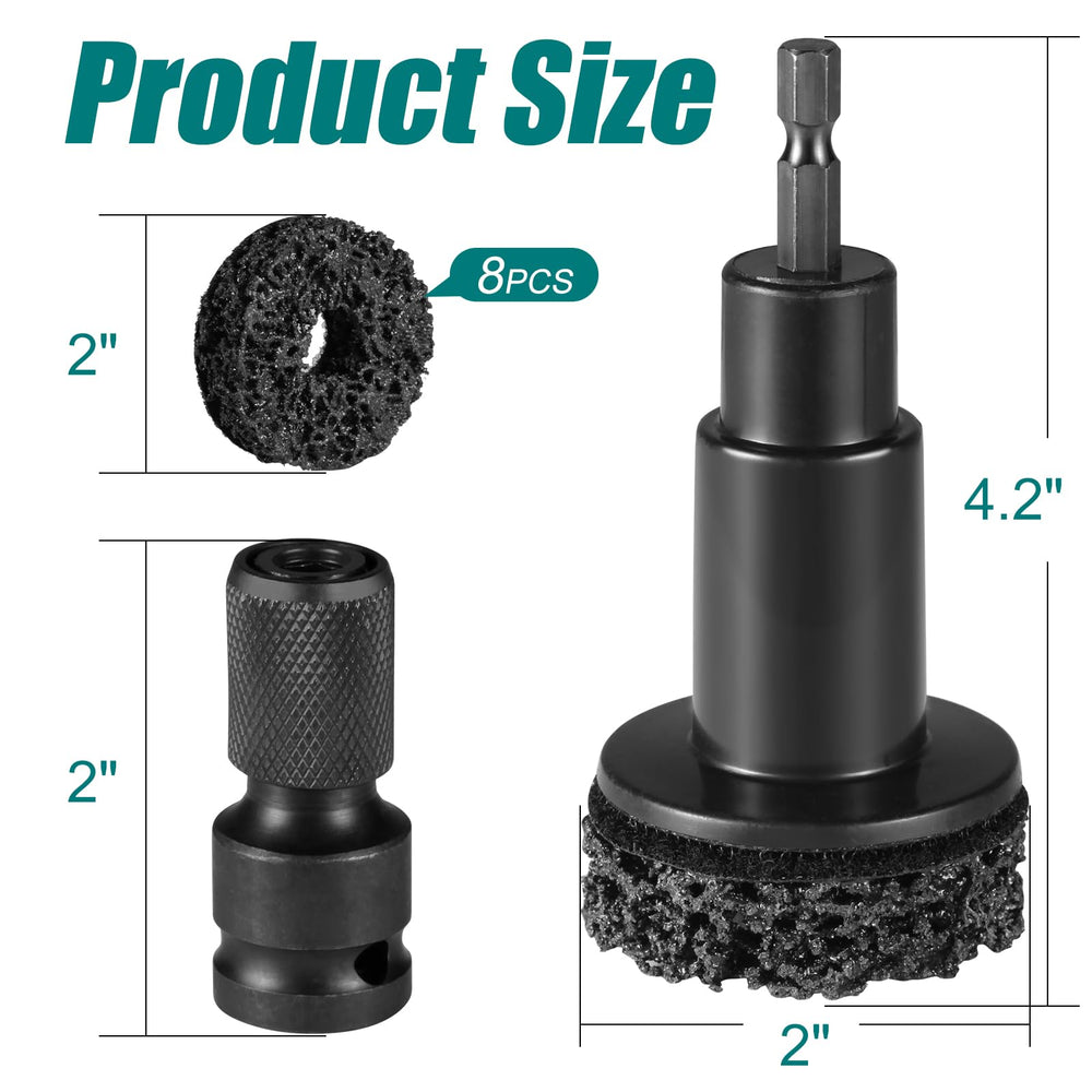 Lunhans heavy-duty holder secures the tool during resurfacing pad changes.